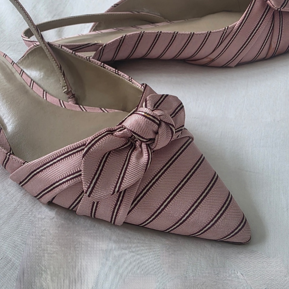 Striped sling backs - Picture 7 of 7